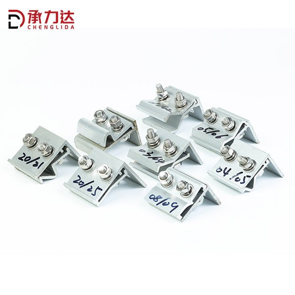 Photovoltaic panel clamps